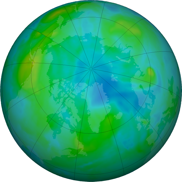 Arctic ozone map for 14 September 2021